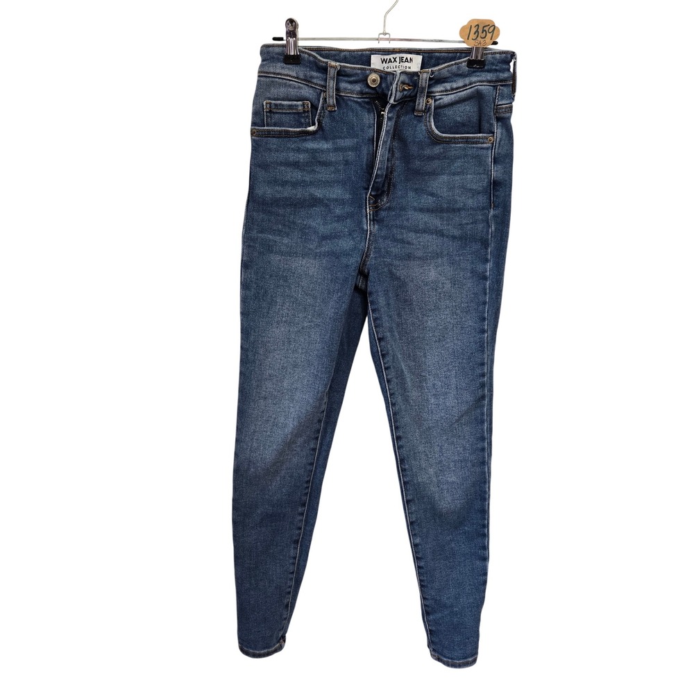 Wax Jean Collection Womens‎ High Rise Skinny Jeans Blue Medium Wash Size 3/26